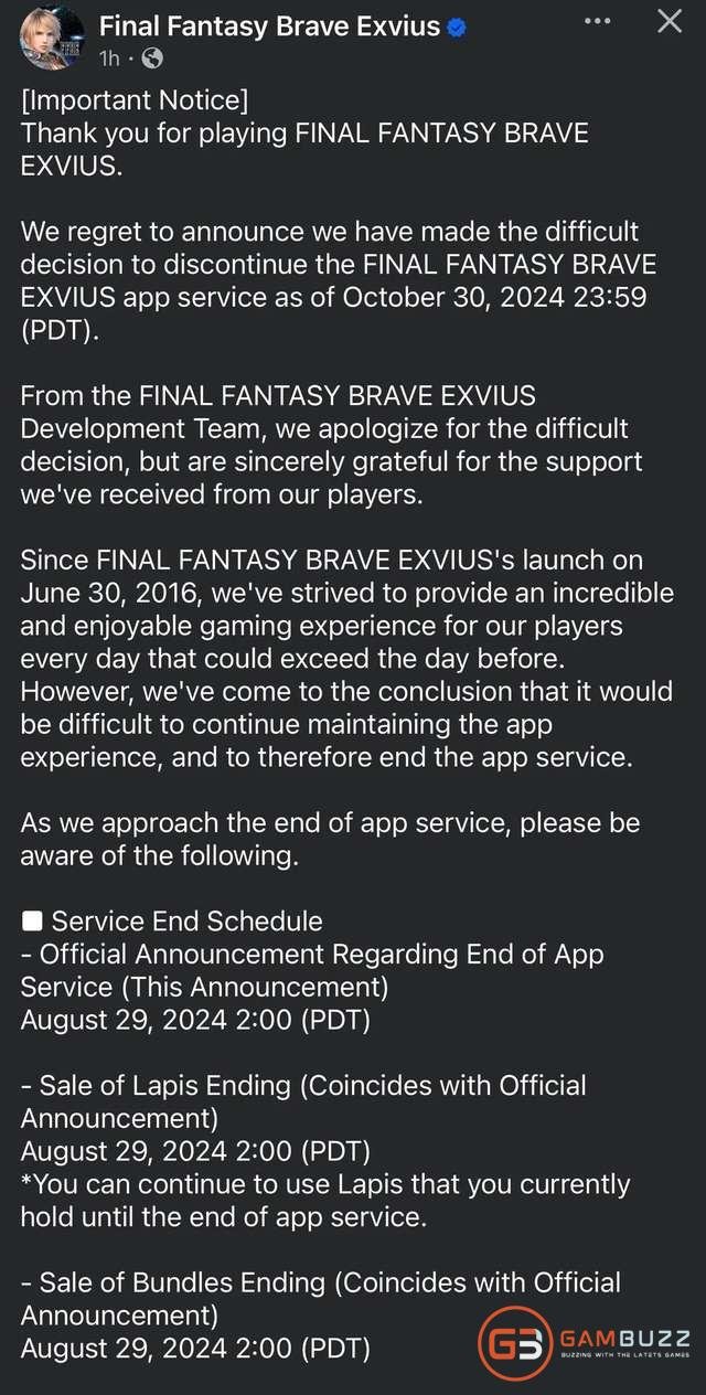 Final Fantasy, Game mobile