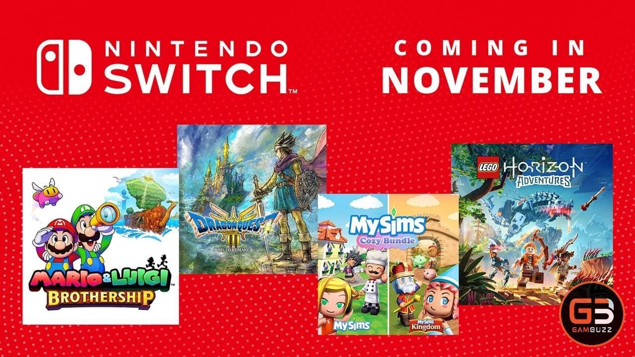 Top new Switch games releasing in November 2024