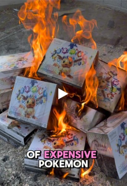 TikToker sparks outrage by burning $2,000 Pokémon card collection