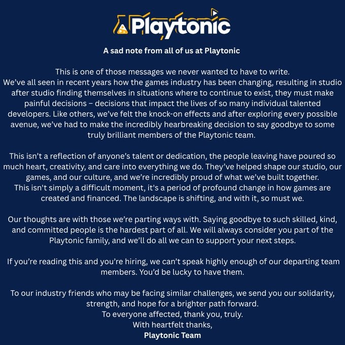 Playtonic Cuts Staff Amid Industry Challenges