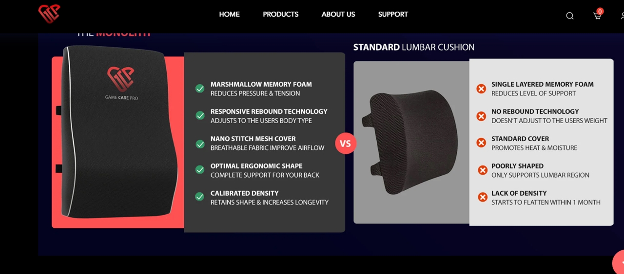 The Monolith Lumbar Back Review: Affordable Gaming Lumbar Support 2025